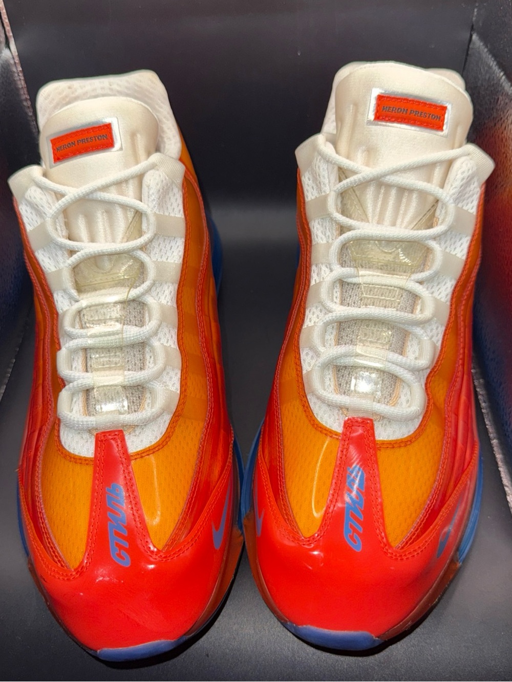 Size 14 - Heron Preston X Nike Air Max 720/95 ID Orange Blue, CK9761-991, No Box